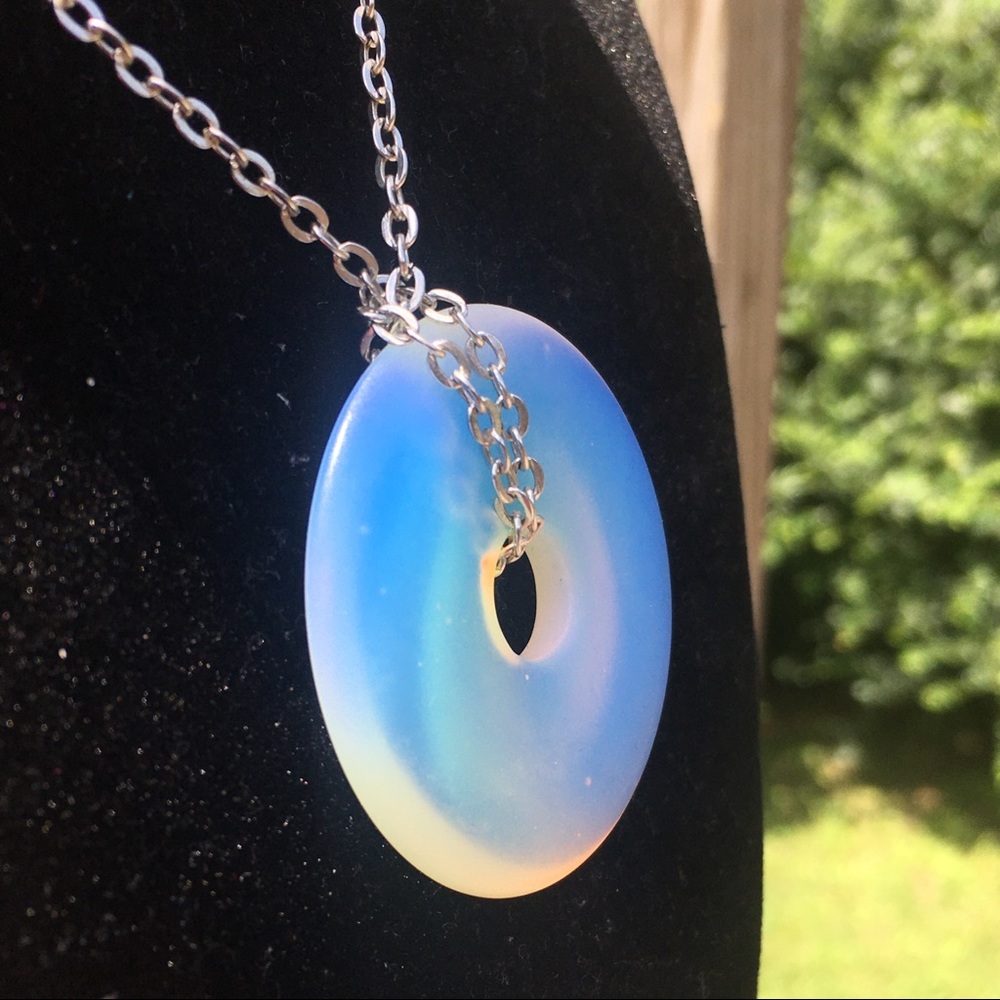 Vintage opalite necklace - Picture 7 of 10